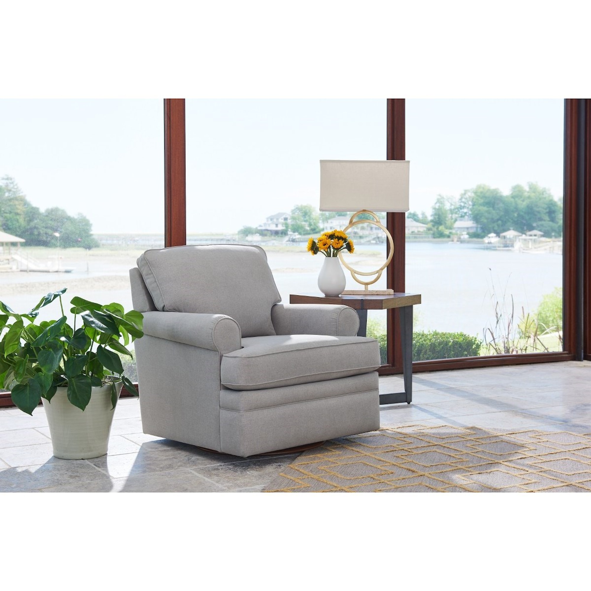LaZBoy Chairs 225462 Roxie Premier Swivel Glider Jordan's Home